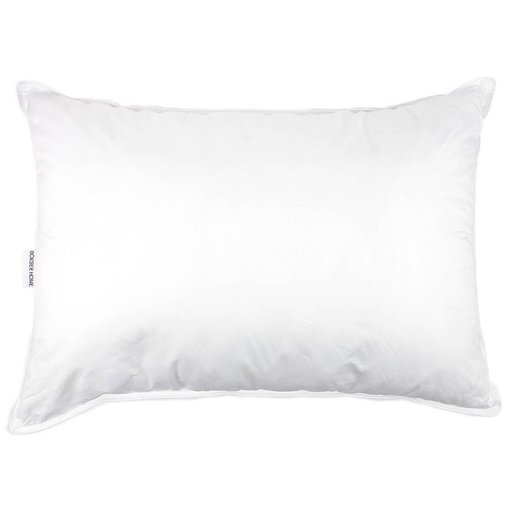 Bokser Home medium 700 Fill Power Luxury White Duck Down Bed Pillow - King