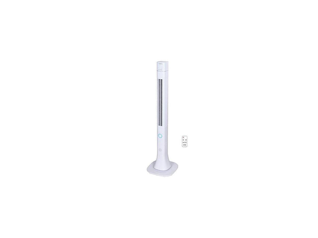 Optimus F7585WH Optimus in Pedistal Tower Fan with Remote - White