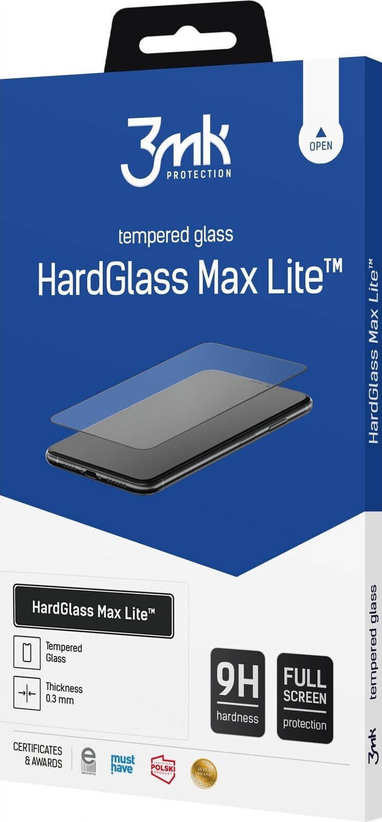 3MK 3mk tvrzené sklo HardGlass Max Lite pro Samsung Galaxy S24, černá