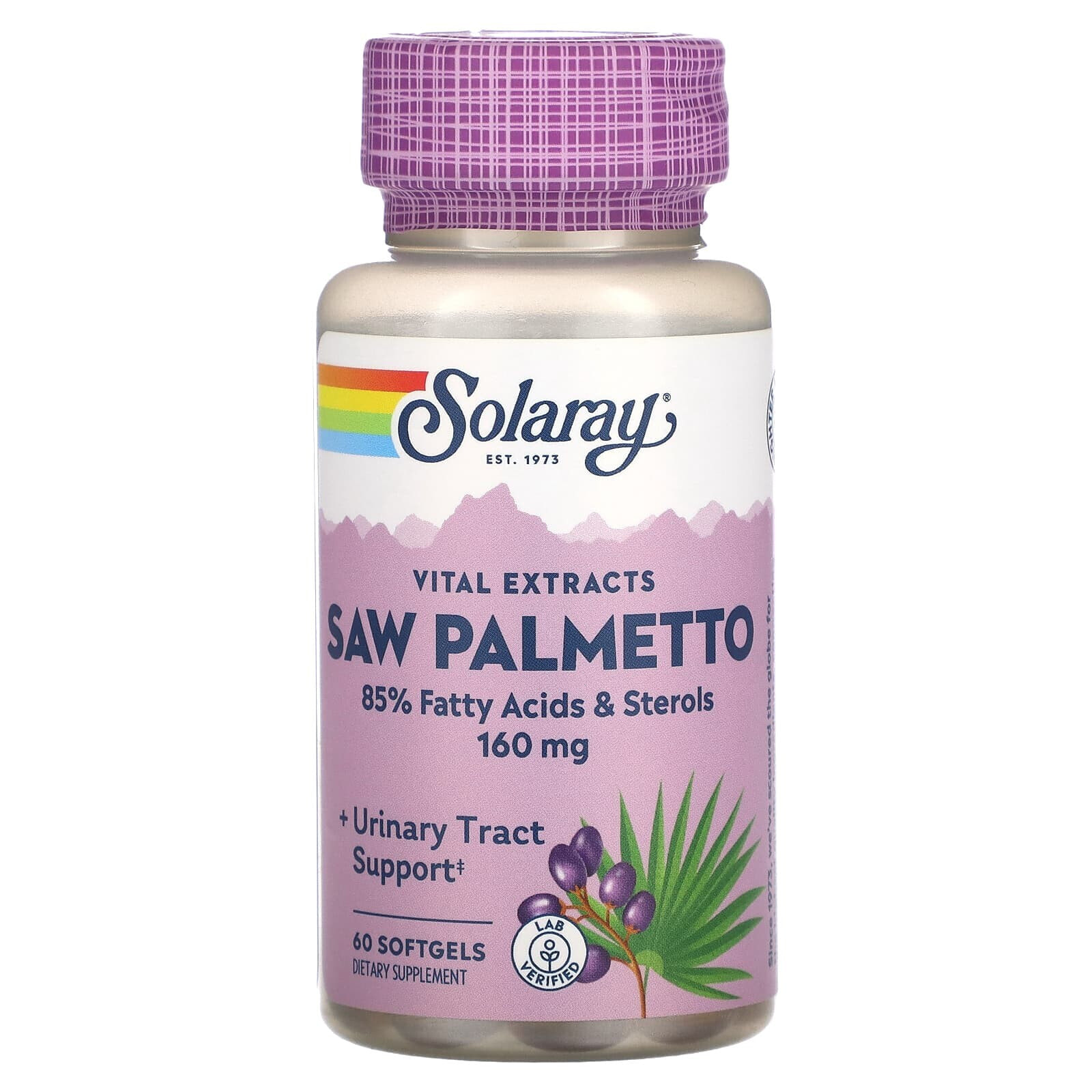 Solaray, Vital Extracts, сереноа, 160 мг, 240 мягких таблеток