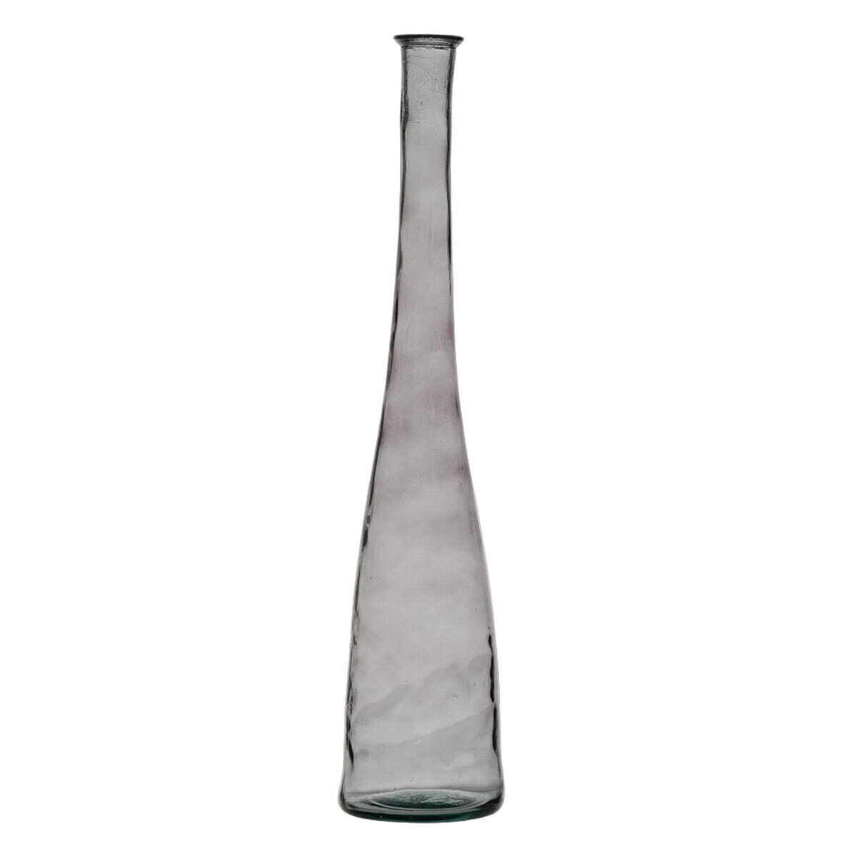 Vase Grey recycled glass 18 x 18 x 100 cm