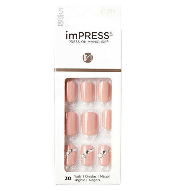 Self-adhesive nails imPRESS Nails Crystal Blossom 30 pcs