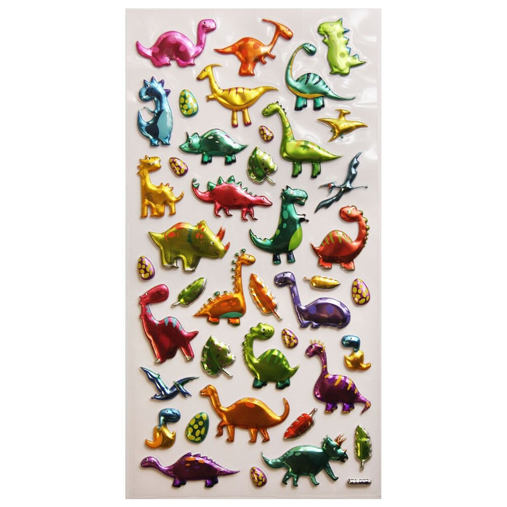 GLOBAL GIFT Tweeny Foamy Dinosaurs Shine Stickers