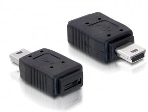 DeLOCK Adapter USB mini/USB micro-B USB mini M micro-B FM Черный 65155