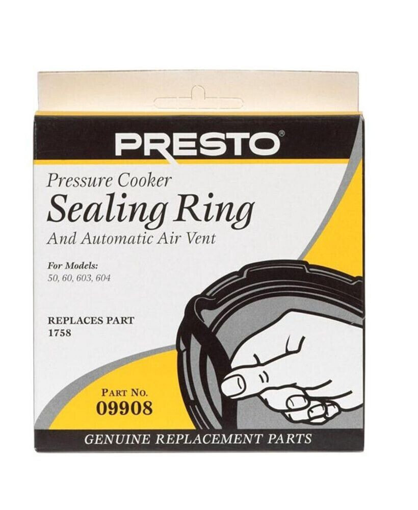 Presto 09908 Pressure Cooker Sealing Ring and  Automatic Air Vent