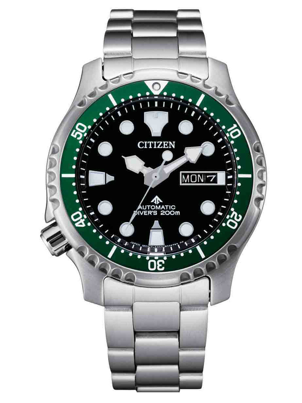 Мужские наручные часы с серебряным браслетом Citizen NY0084-89E Promaster automatic diver 41mm 20ATM