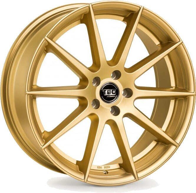 Колесный диск литой TEC Speedwheels GT7 gold 9.5x19 ET38 - LK5/120 ML72.6