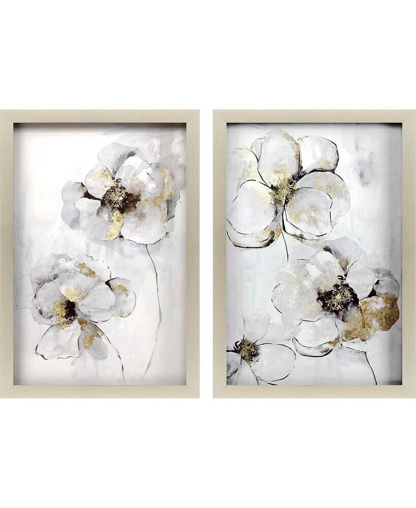 Paragon Picture Gallery silver-Tone Finesse Wall Art Set, 2 Piece