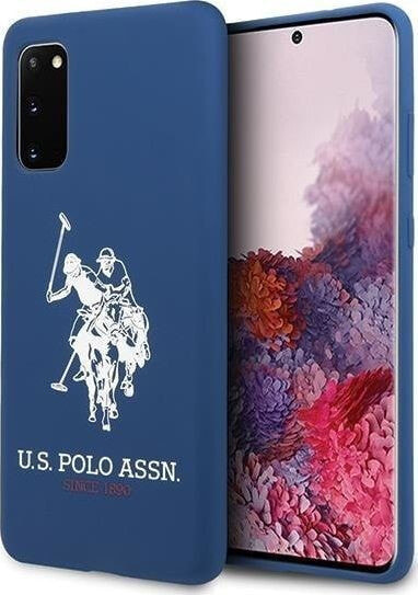 чехол силиконовый синий S20 логотипом U.S. Polo Assn.