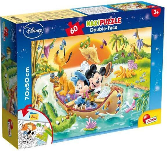 Пазл для детей Lisciani Puzzle dwustronne MAXI 60el Mickey 304-48205