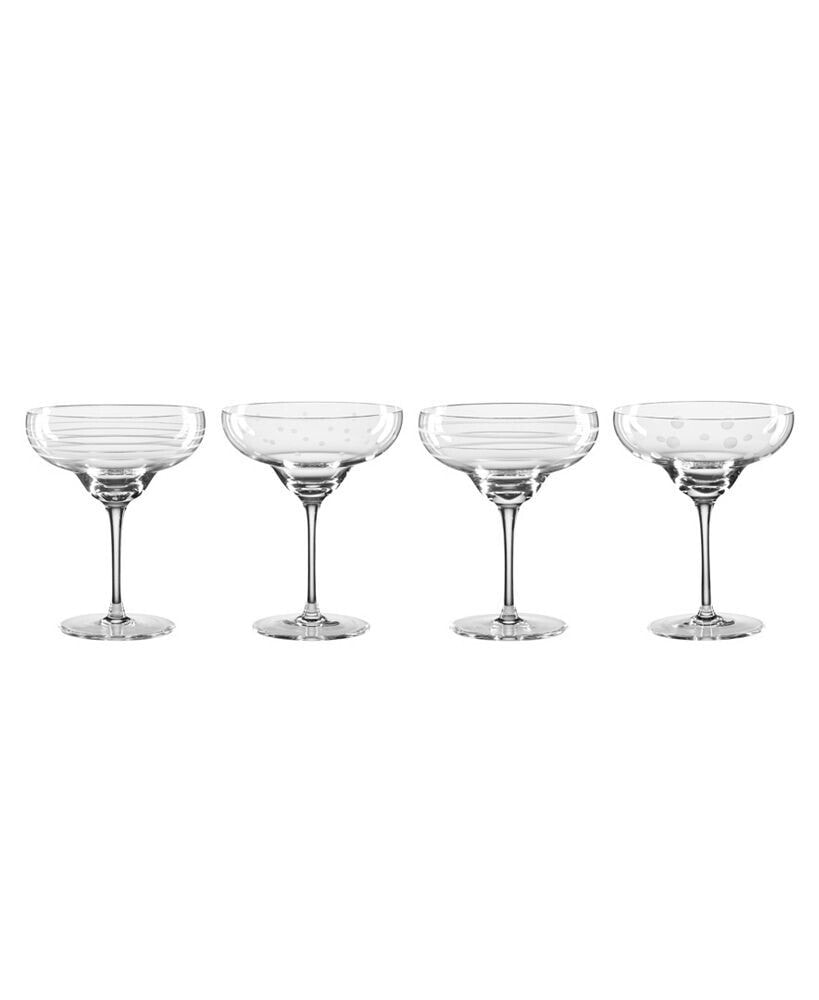 Oneida mingle Margarita Glasses, Set of 4