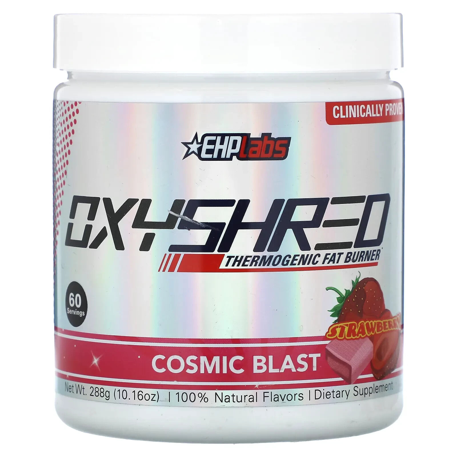 EHPlabs, Oxyshred Thermogenic Fat Burner, Cosmic Blast, Strawberry, 10.16 oz (288 g)