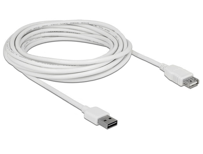 DeLOCK 85202 USB кабель 5 m 2.0 USB A Белый
