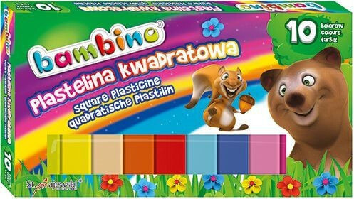 Bambino Plasticine square, 10 colors