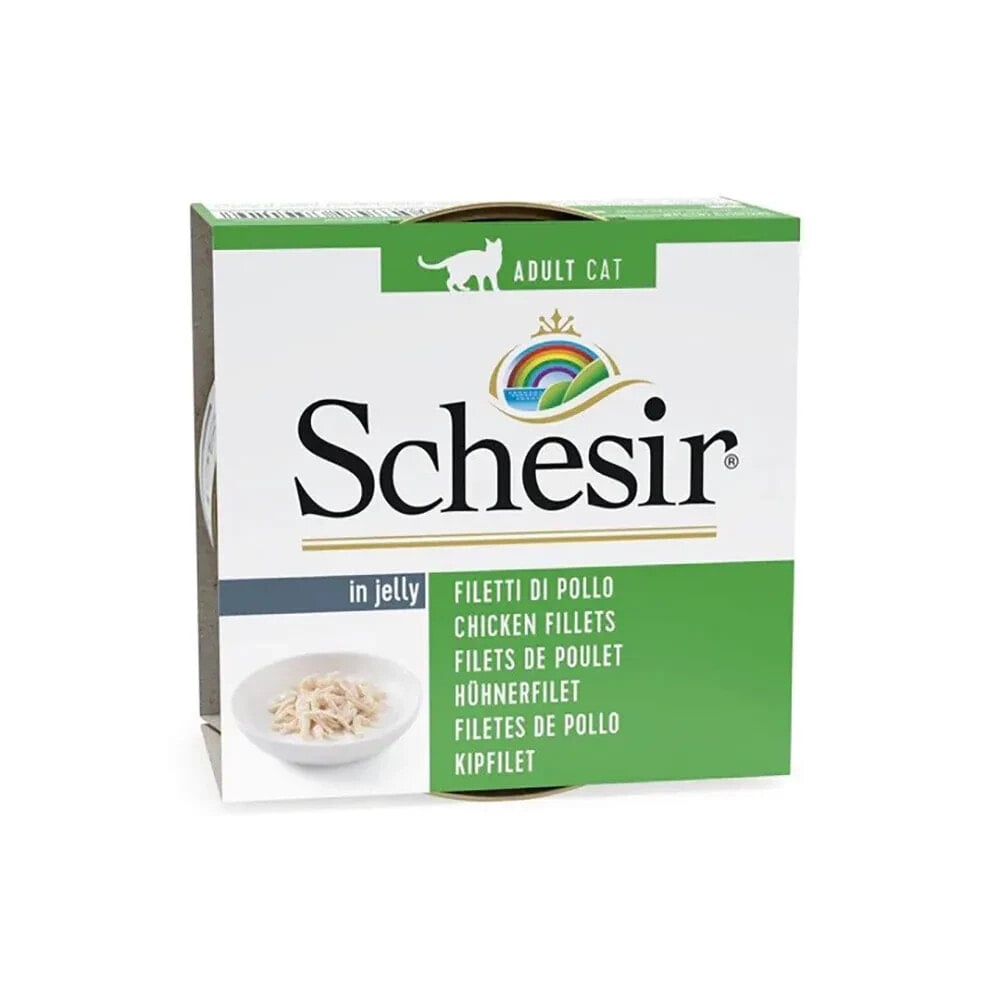 SCHESIR In jelly chicken fillets wet cat food 85g