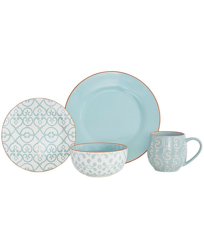 Baum alara Mint 16 Piece Dinnerware Set