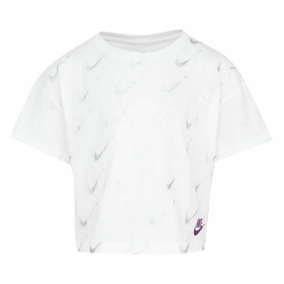 Child's Short Sleeve T-Shirt Nike Sb Icon White
