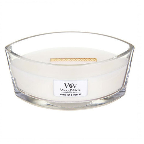 Woodwick White Tea and Jasmine Aroma Candle Ароматическая свеча с ароматом белого чая и жасмина 453 г