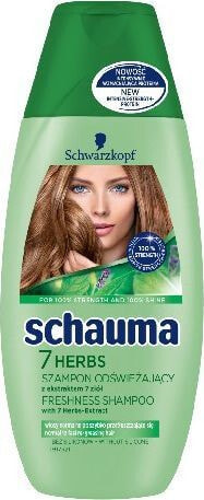 Schwarzkopf Schauma 7 Herbs Freshness Shampoo Освежающий шампунь с растительными экстрактами 250 мл