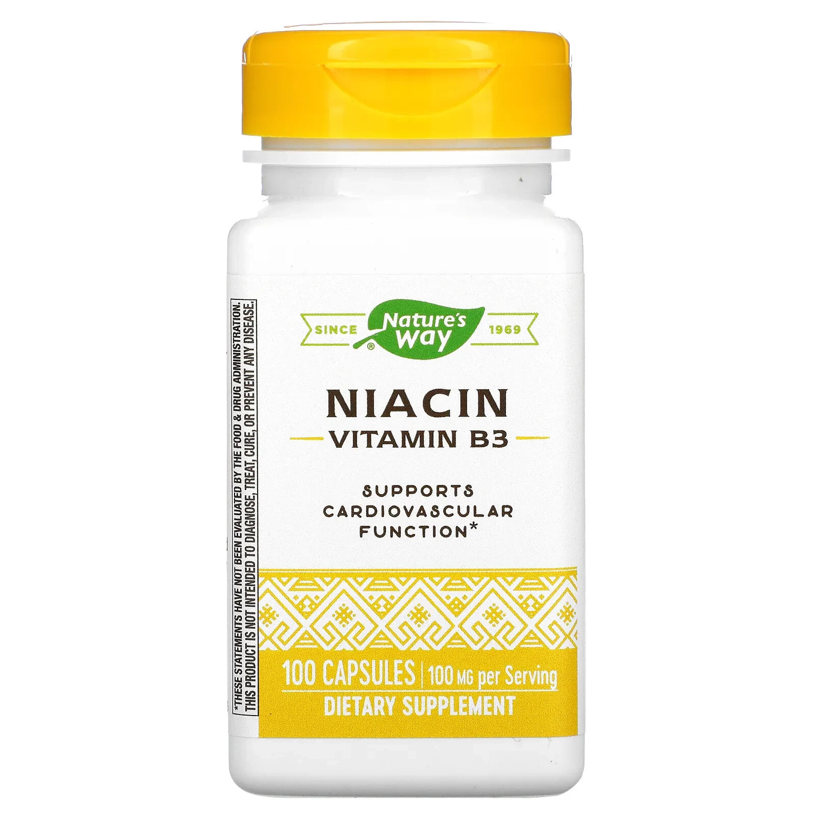Niacin, 100 mg, 100 Capsules