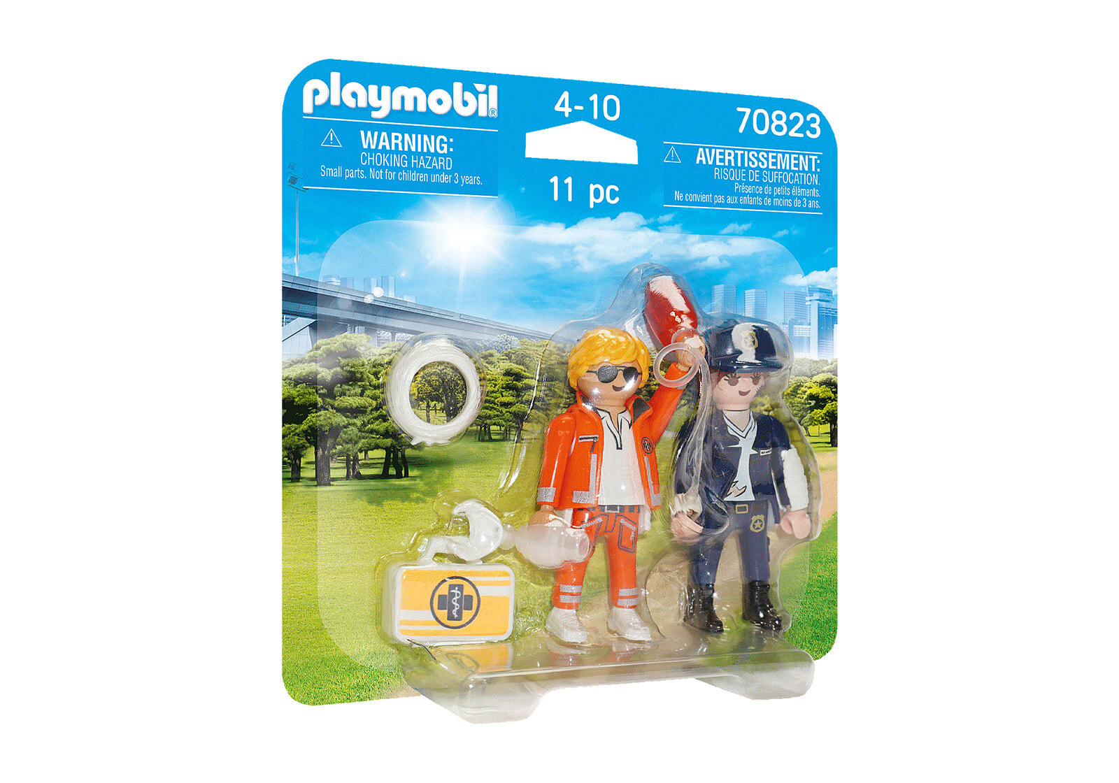 PLAYMOBIL Playm. DuoPack Notarzt und Polizistin| 70823