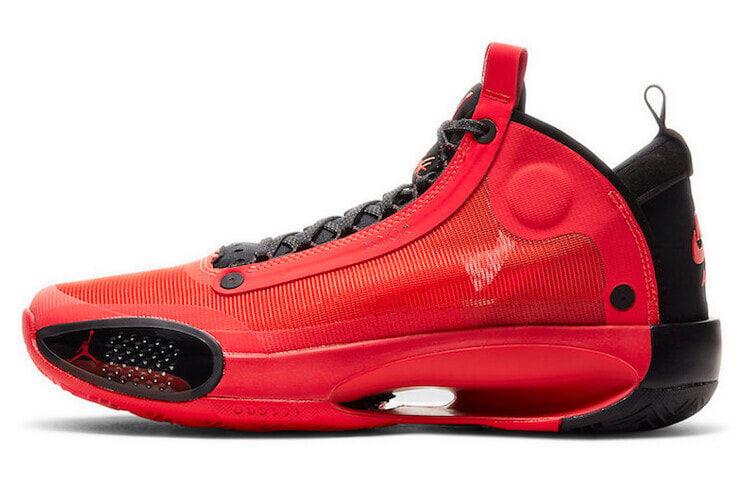 Jordan Air Jordan 34 减震防滑耐磨 中帮 篮球鞋 男款 黑红 国外版 / Кроссовки Nike Air Jordan XXXIV Infrared 23 (Красный)