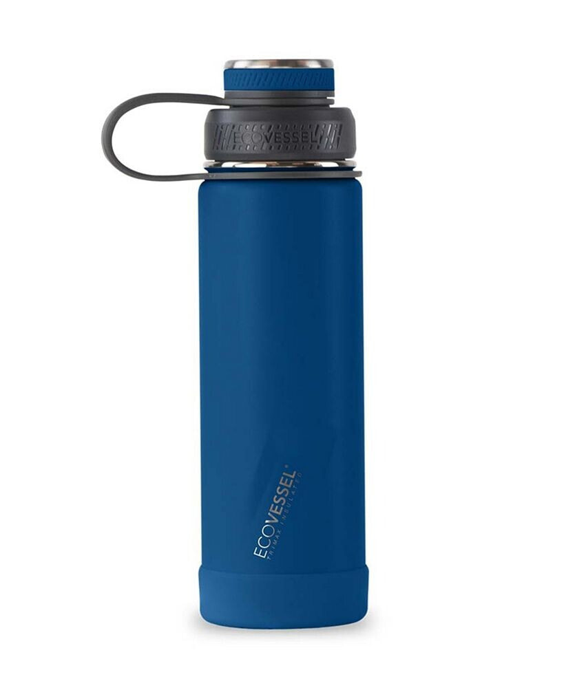 EcoVessel boulder Trimax Insulated Stainless Steel Bottle Strainer and Silicone Bumper, 20 oz