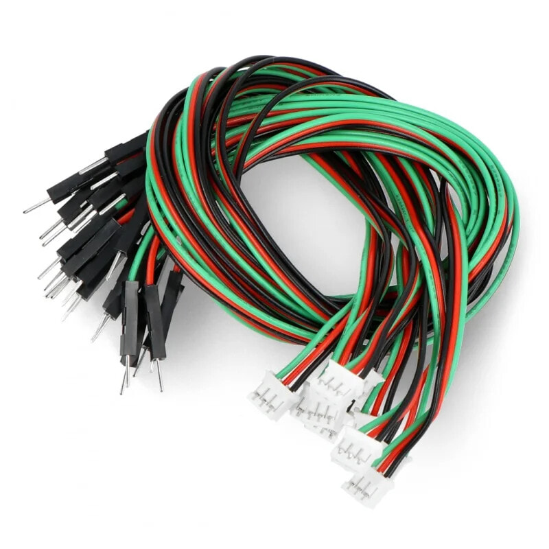 Gravity - set of digital connection wires - male plug PH2.0 - 30cm - 10pcs. - DFRobot FIT0896