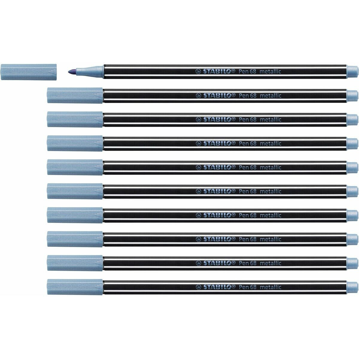 STABILO Pen 68 metallic фломастер Средний Синий 1 шт 68/841