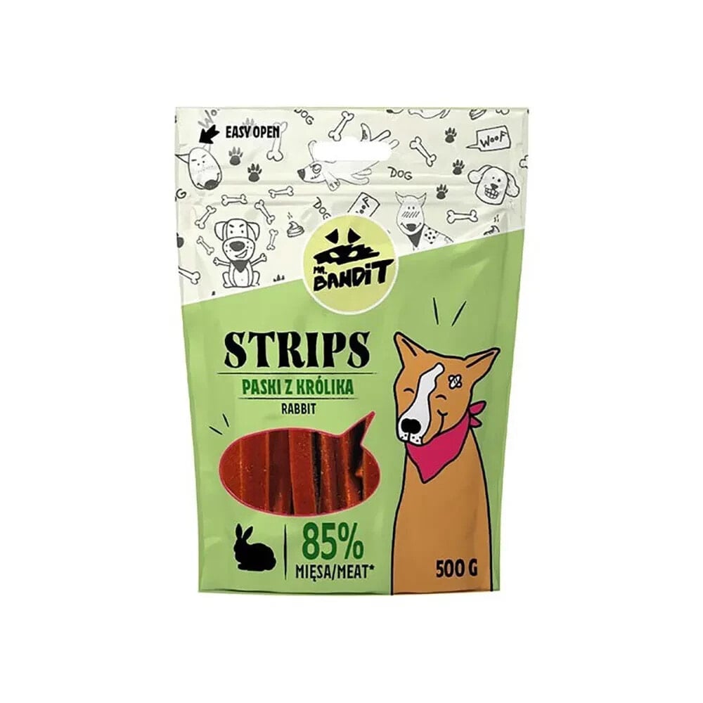 VET EXPERT Mr. Bandit Strips Rabbit Strips dog treat 500g