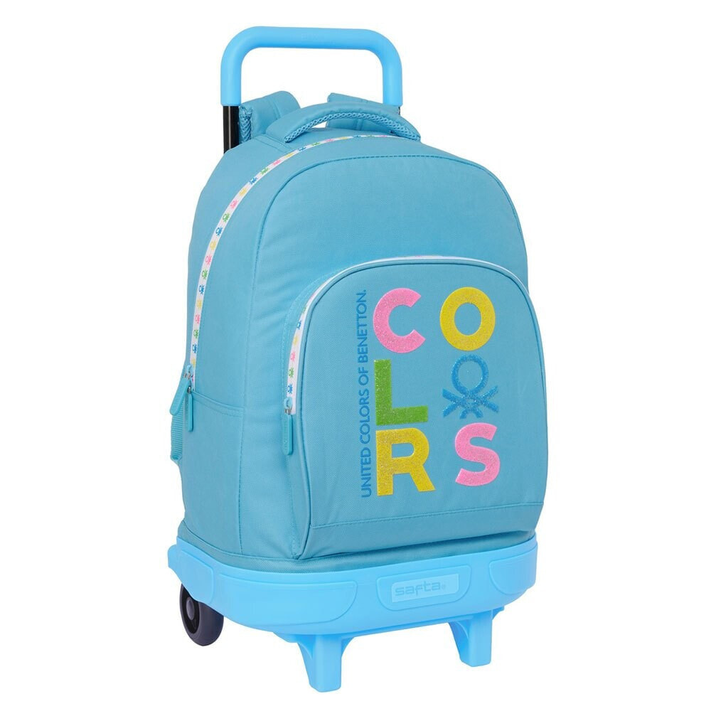 SAFTA Compact With Trolley Wheels Benetton Backpack