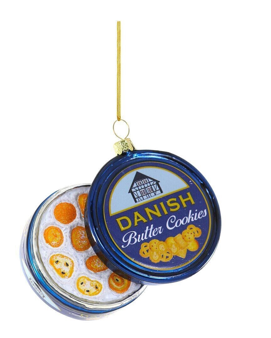 Cody Foster & Co. Danish Butter Cookies Ornament Blue