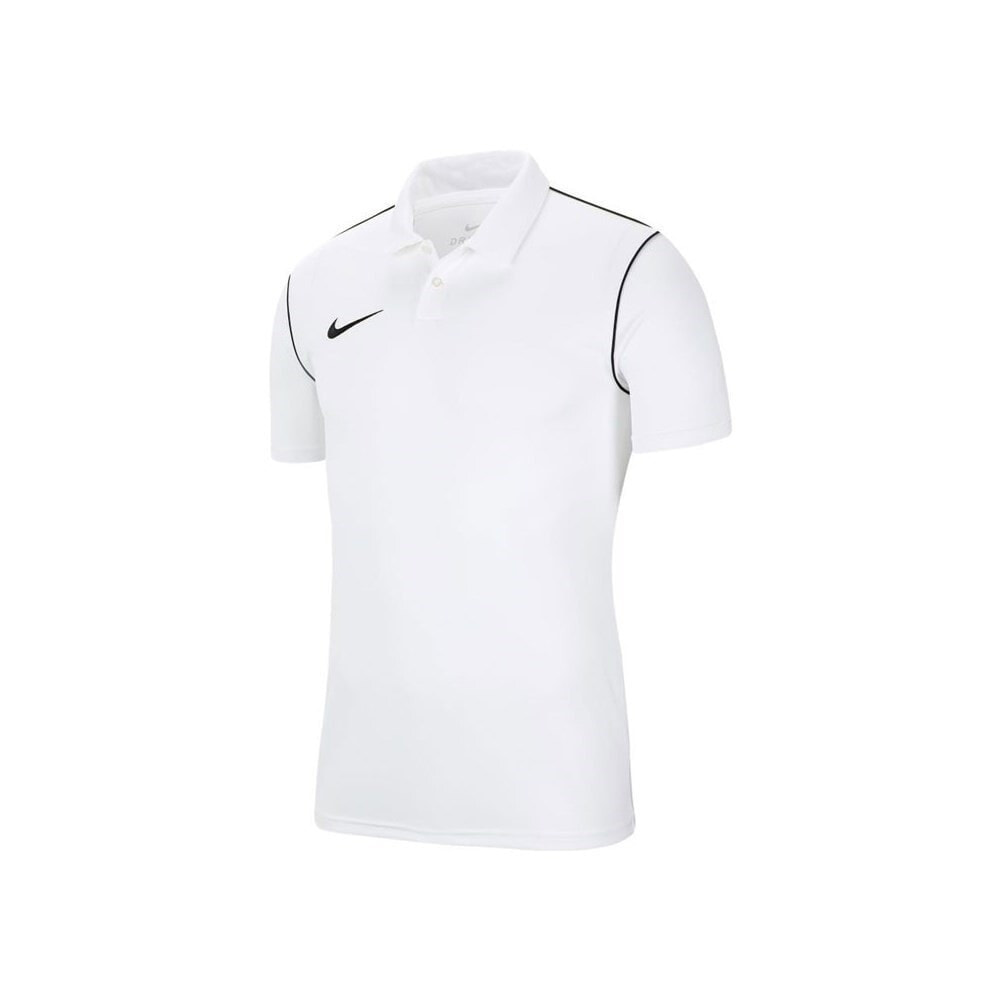 Мужская спортивная футболка-поло белая с логотипом Nike Dry Park 20