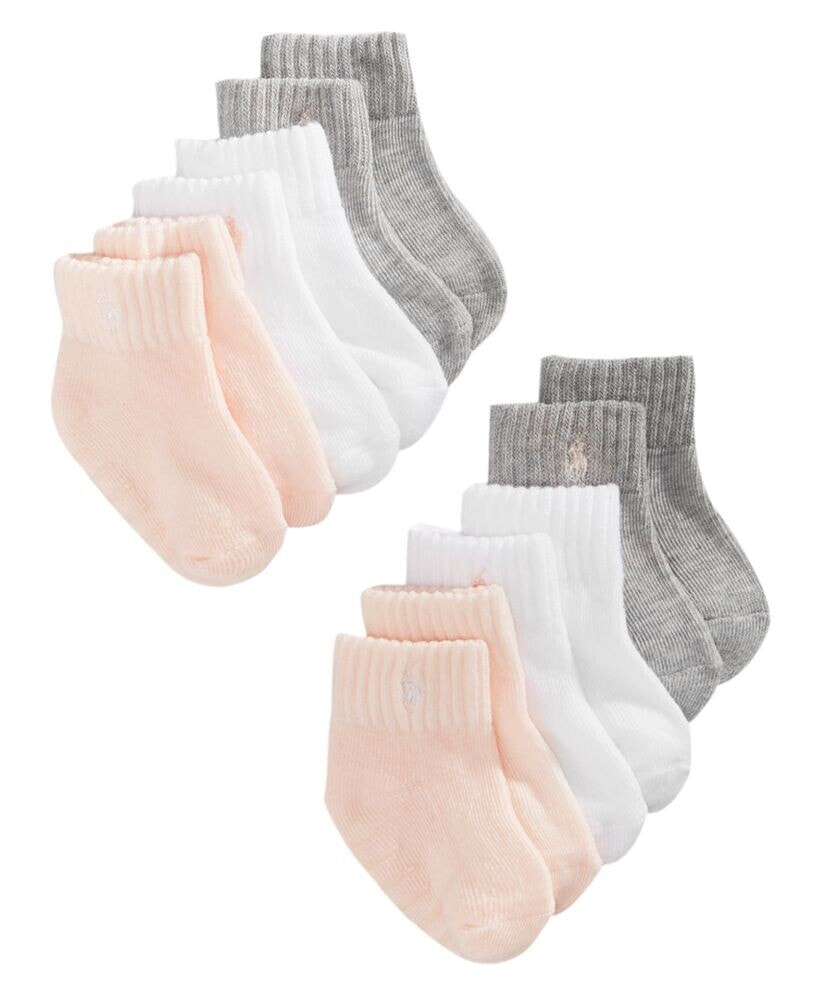 Polo Ralph Lauren ralph Lauren Baby Girls Sport Socks, Pack of 6