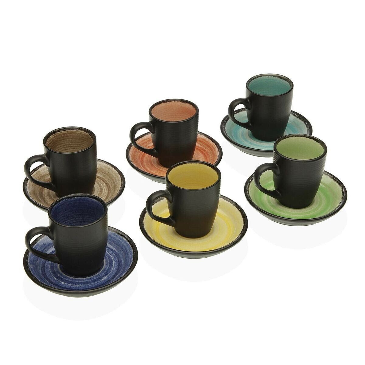 Piece Coffee Cup Set Versa Camil Ceramic