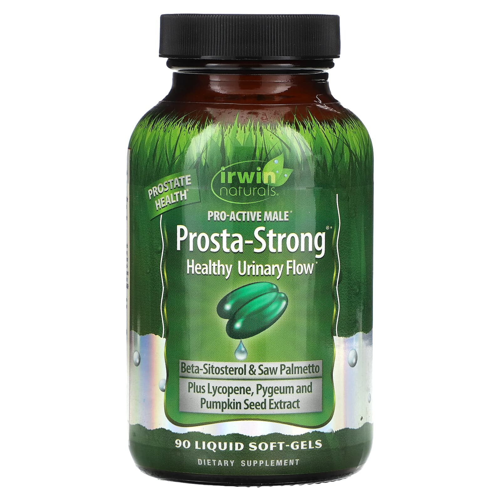 Ирвин Натуралс, Prosta-Strong, здоровье простаты и мочевыделительной системы, 180 желатиновых капсул