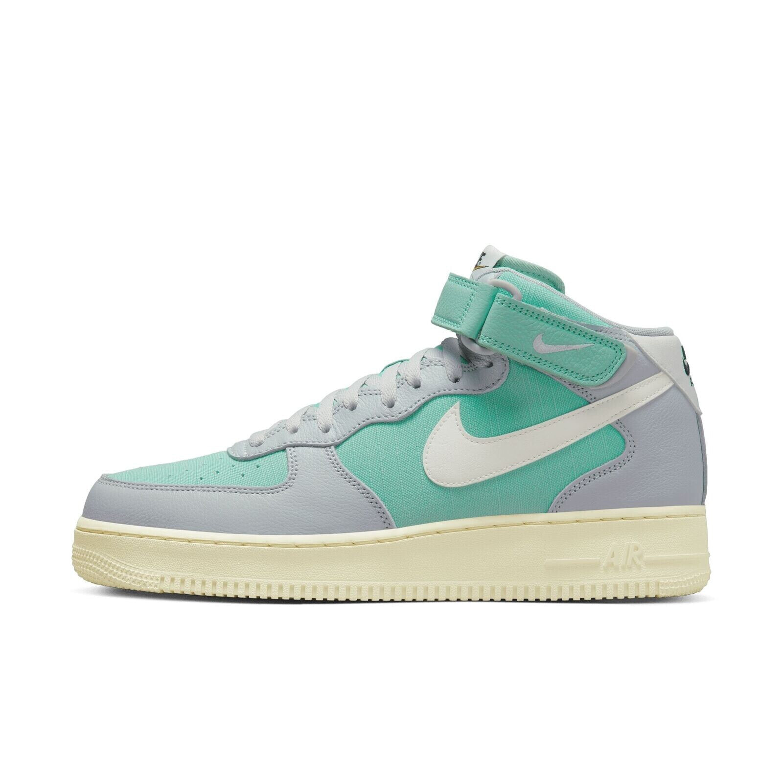 [DQ8766-002] Mens Nike Air Force 1 Mid '07 LX 'Grey Fog Enamel Green'