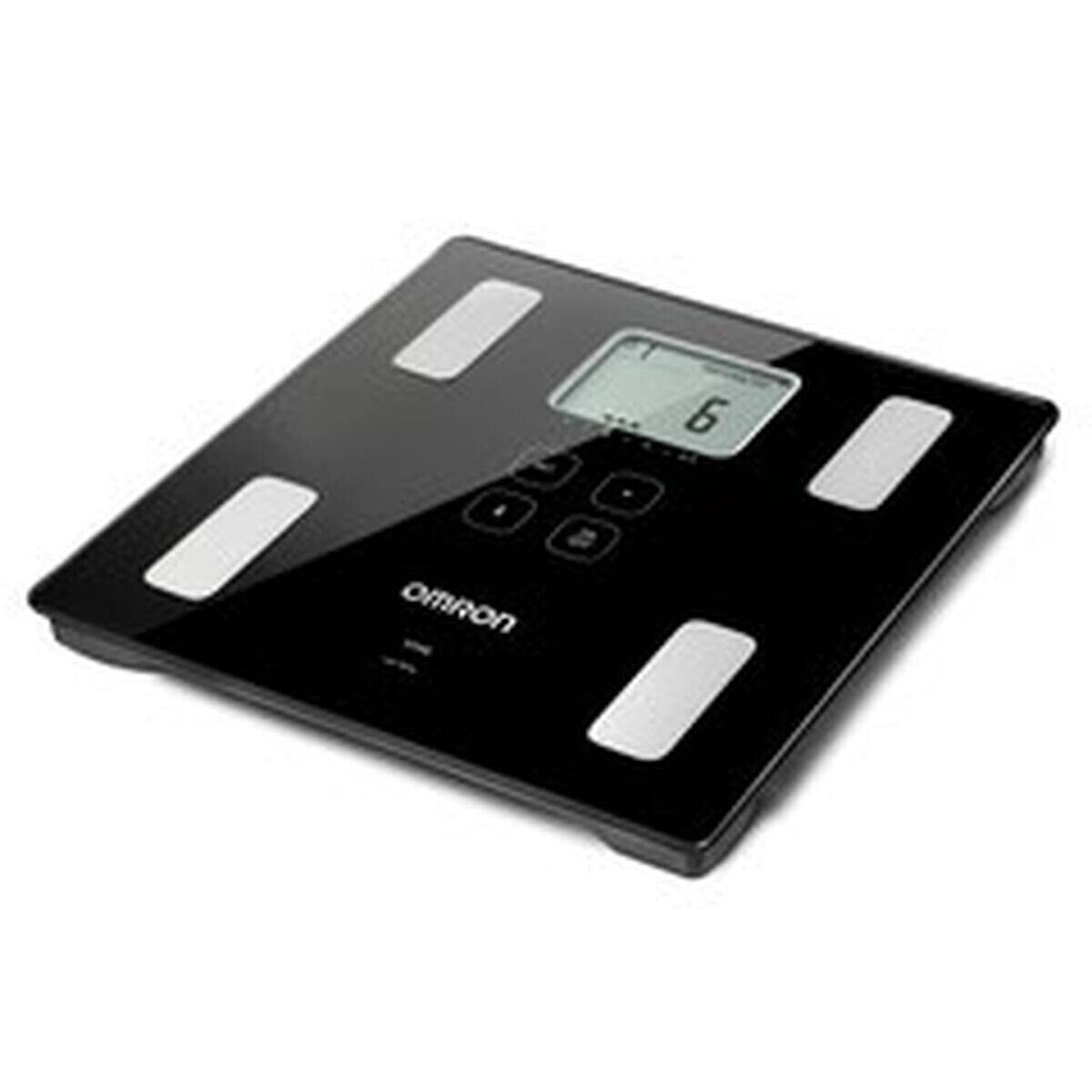 Цифровые весы для ванной Omron HBF-222T-EBK Чёрный 34 x 32 x 8 cm