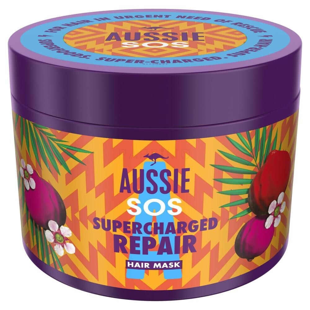 Aussie SOS Supercharged Repair Hair Mask 450 ml haarmaske für Frauen