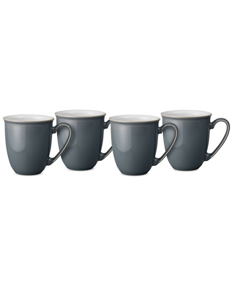 Denby elements Coffee Beaker Mug Set of 4, Service for 4