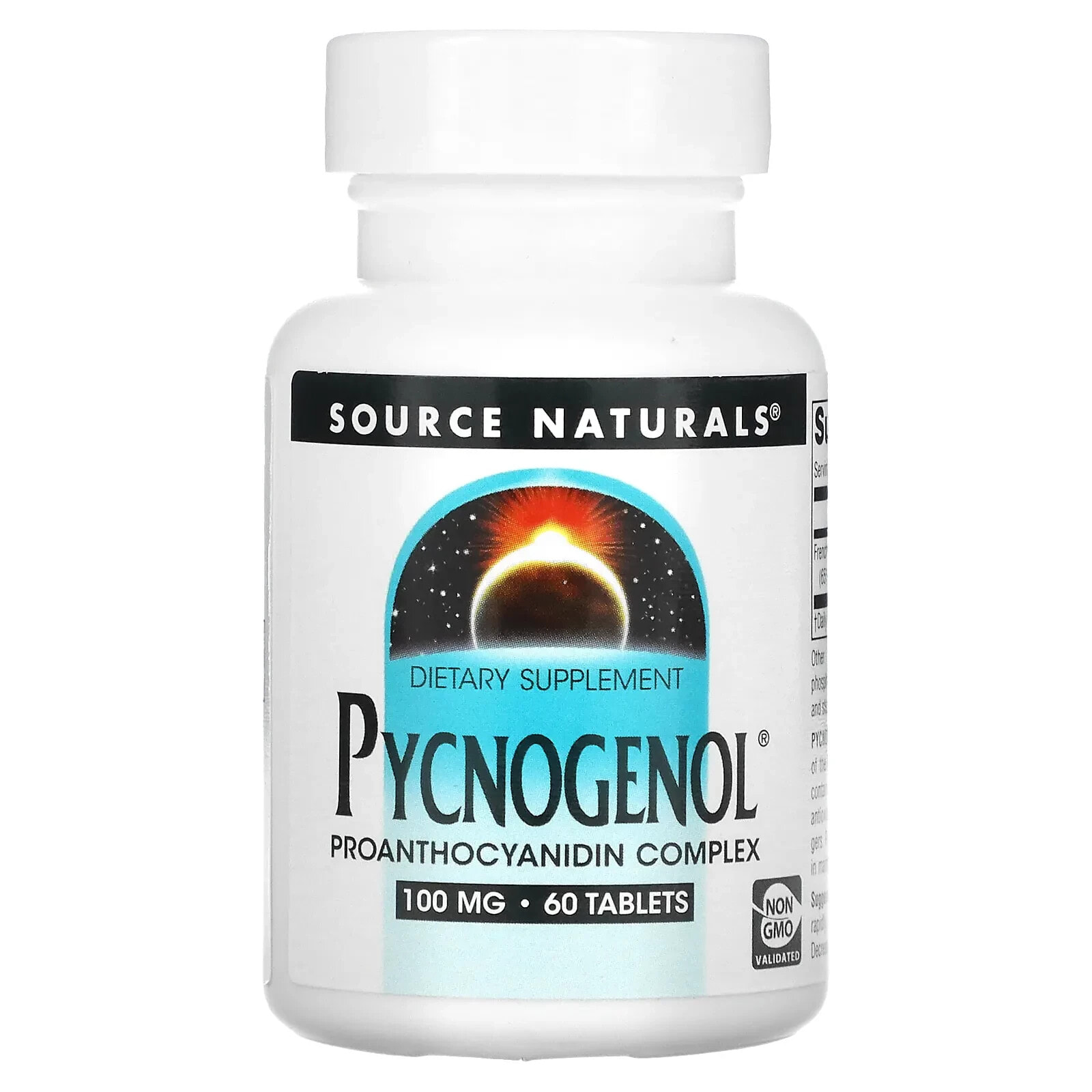 Source Naturals, пикногенол, 100 мг, 60 таблеток