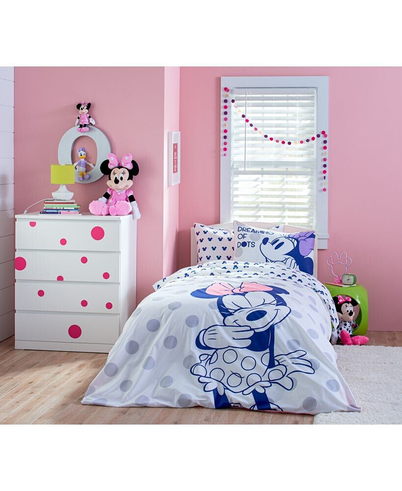 Saturday Park disney Minnie Mouse Dreaming of Dots 100% Organic Cotton Full Bed Set