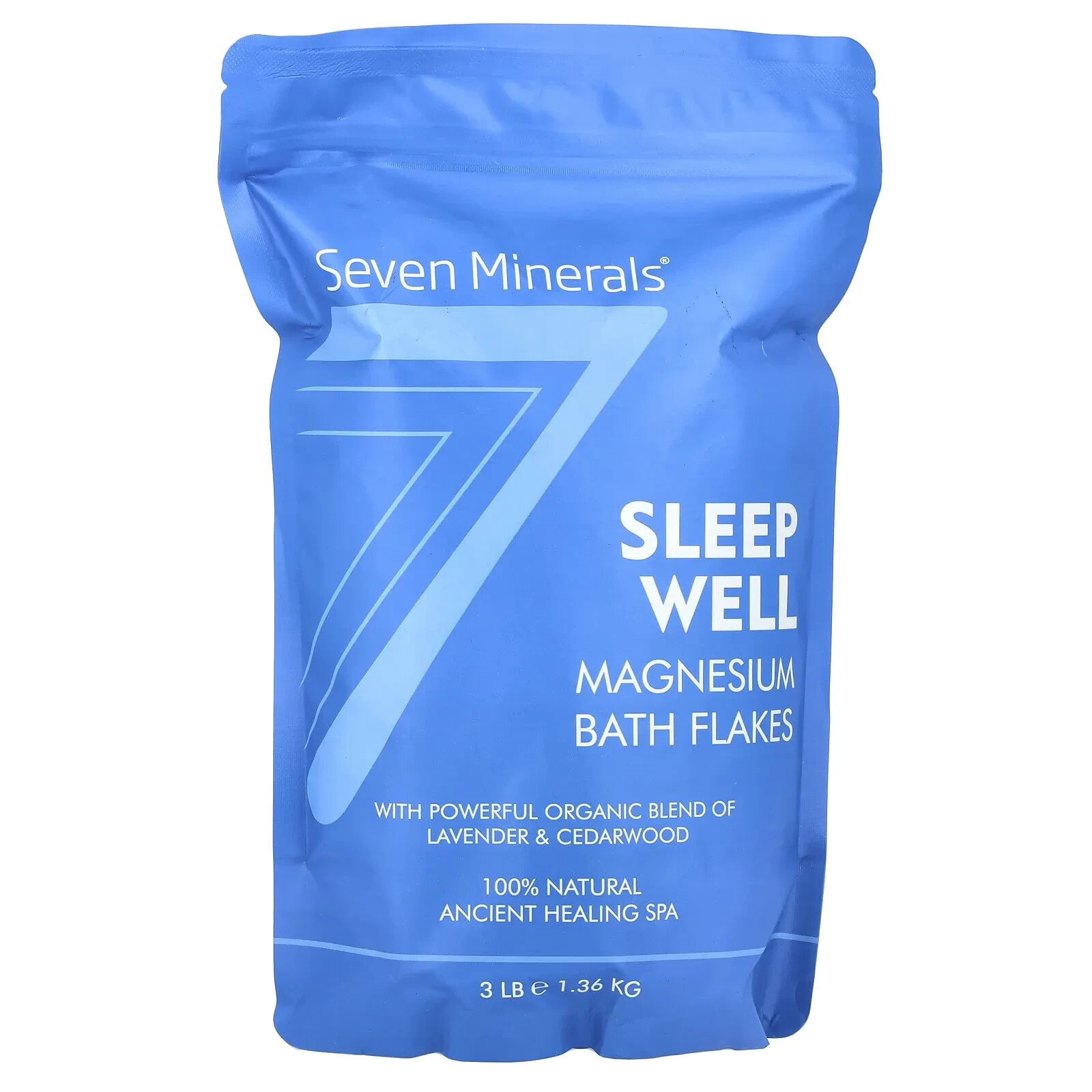 Sleep Well, Magnesium Bath Flakes, Lavender & Cedarwood, 3 lb (1.36 kg)