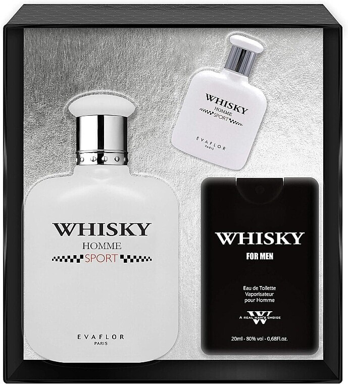 Evaflor Whisky Sport - Duftset (Eau de Toilette 100ml + Eau de Toilette 20ml + Eau de Toilette 7.5ml)