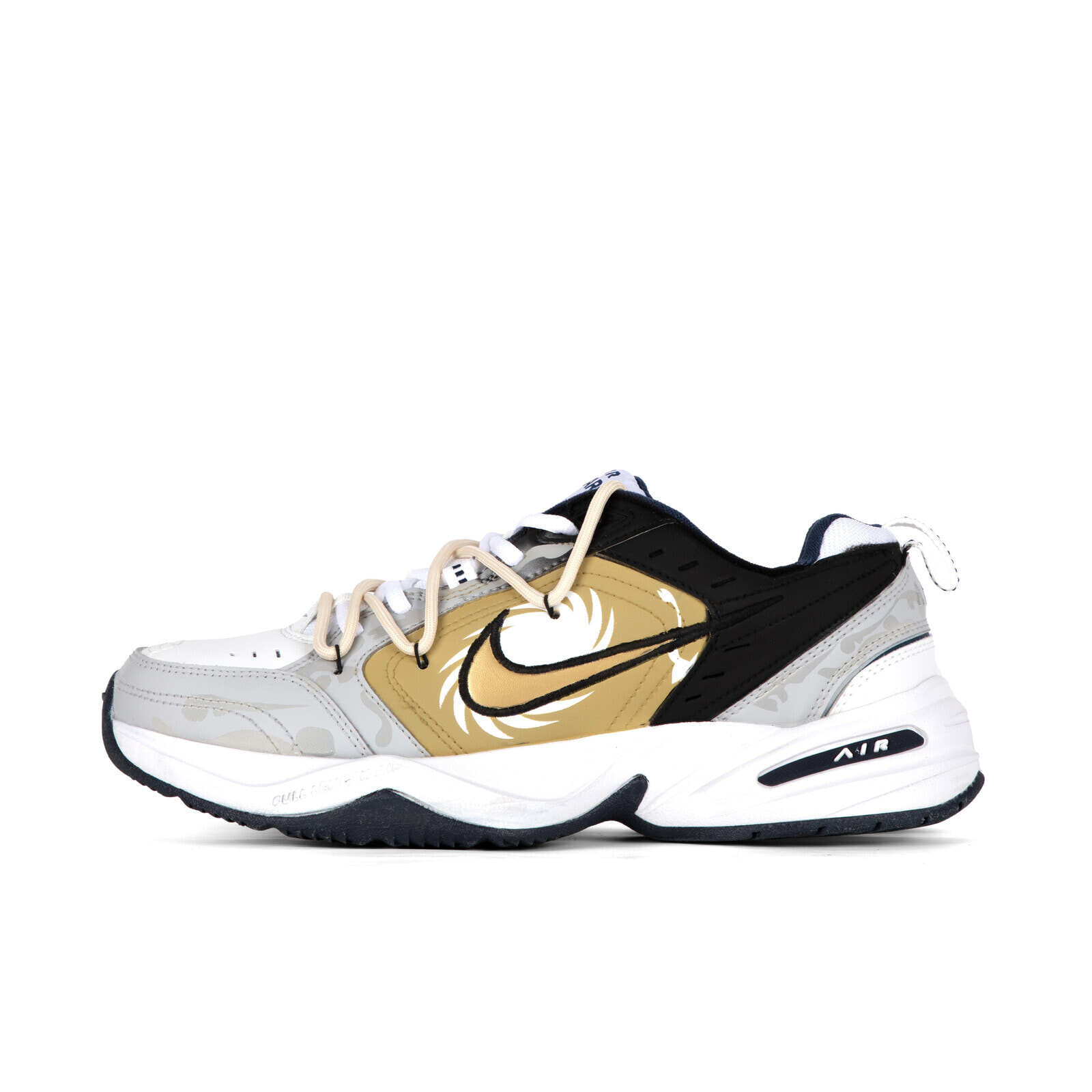 Nike Air Monarch 4 Chunky Sneakers Unisex Low-Top Gray/Black/Yellow