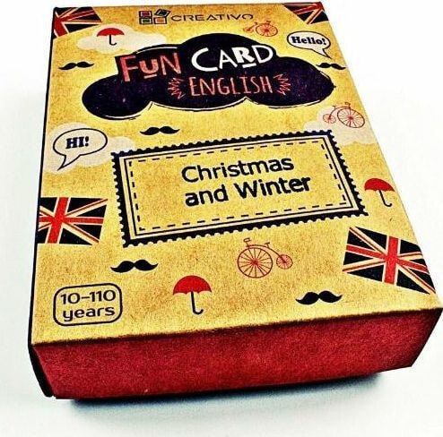 Развивающая настольная игра для детей Creativo Fun Card English Christmas and Winter CREATIVO