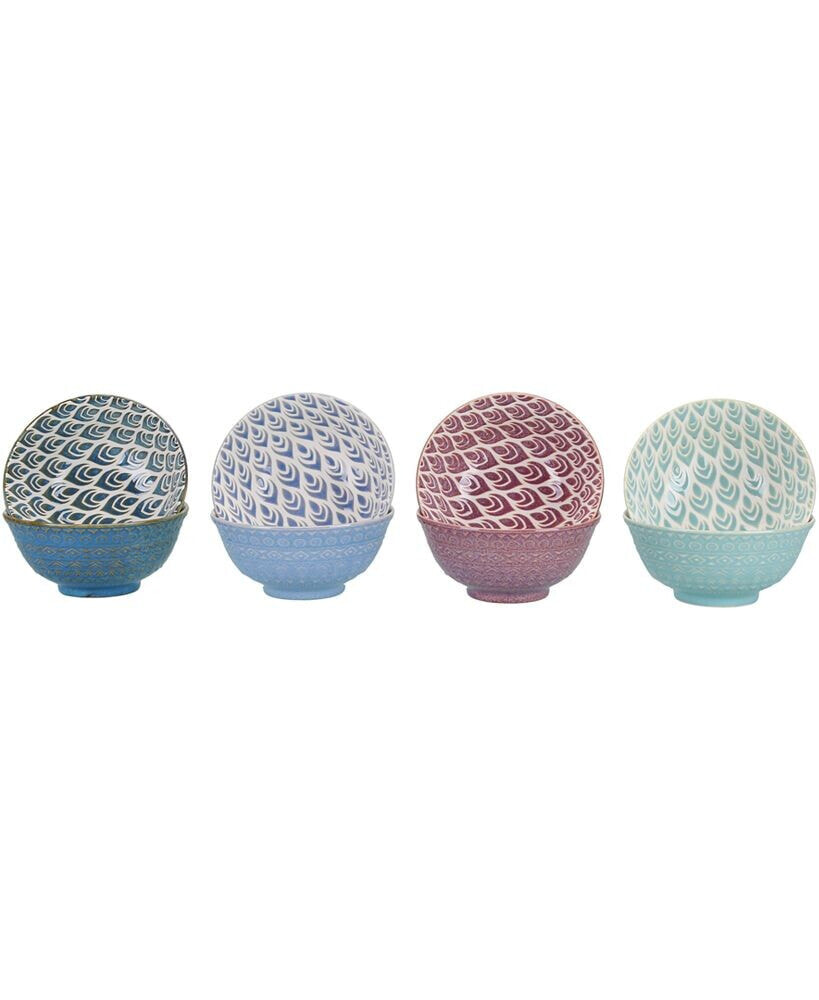 Set of 8 Ooh La La Terrin Bowls, 24 oz