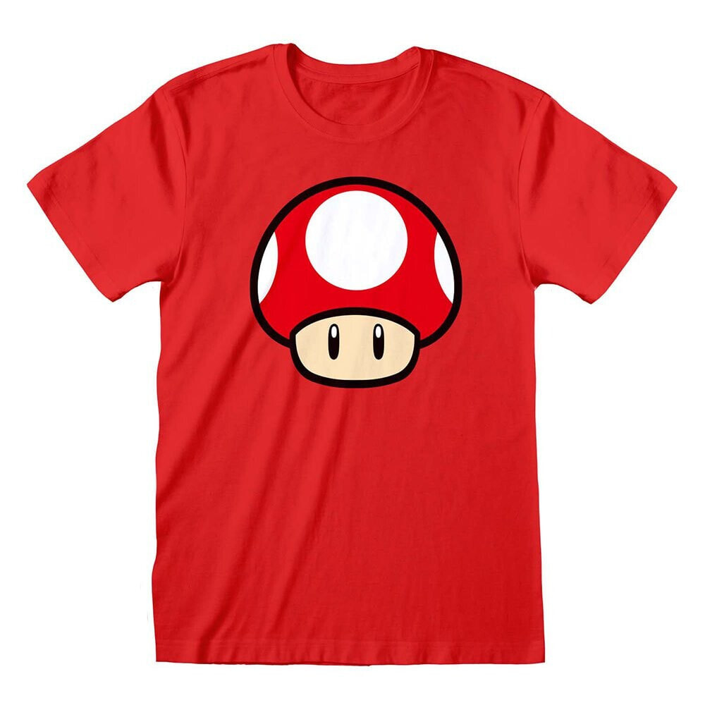 HEROES Official Nintendo Super Mario Power Up Mushroom Short Sleeve T-Shirt
