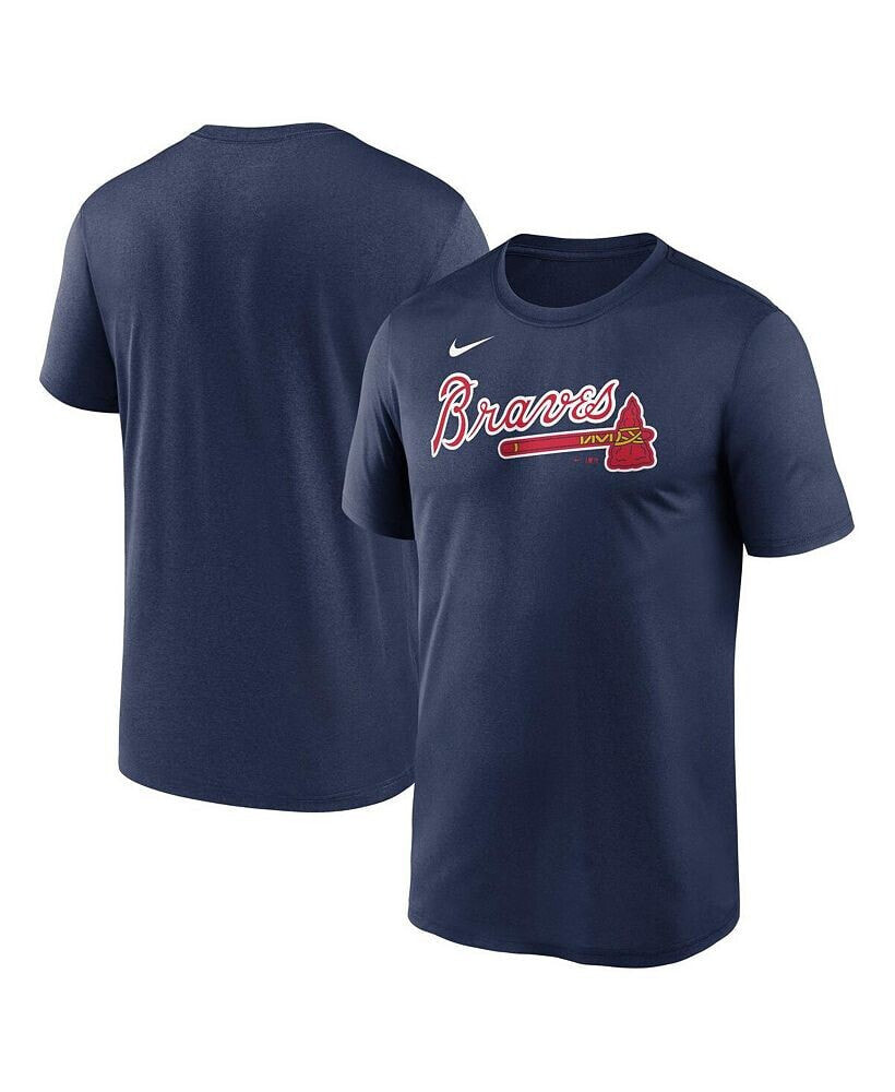 Nike men's Navy Atlanta Braves Fuse Legend T-shirt