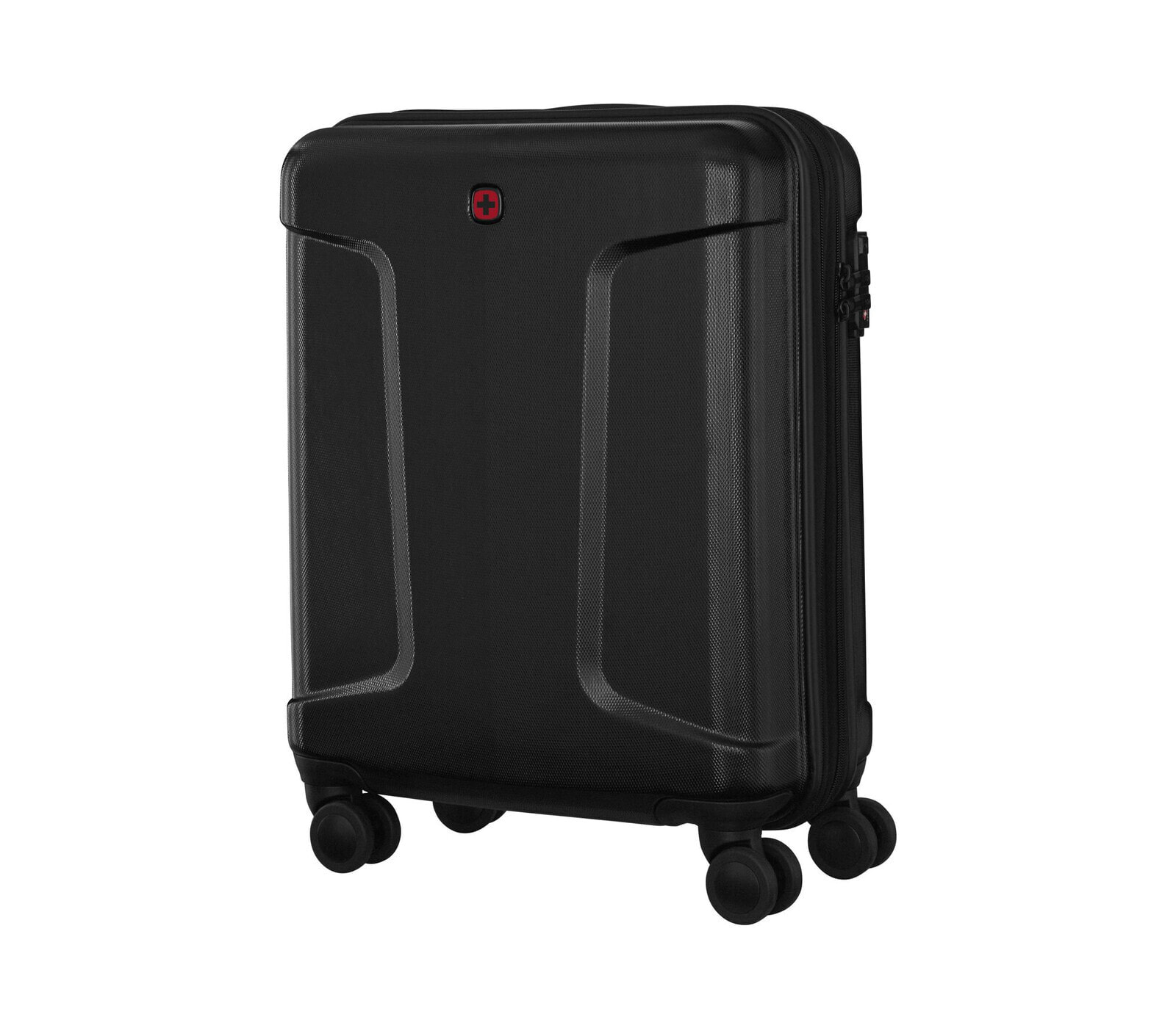 SwissGear Legacy DC Carry-On - Suitcase - Hard shell - Black - Black - Medium - Acrylonitrile butadiene styrene (ABS)